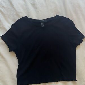 Forever 21 Black Short Sleeve Tee